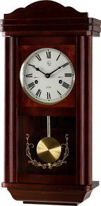  Wanduhr Pendeluhr Regulator Antik Mechanisch Mahagoni Holz Uhr Theseus