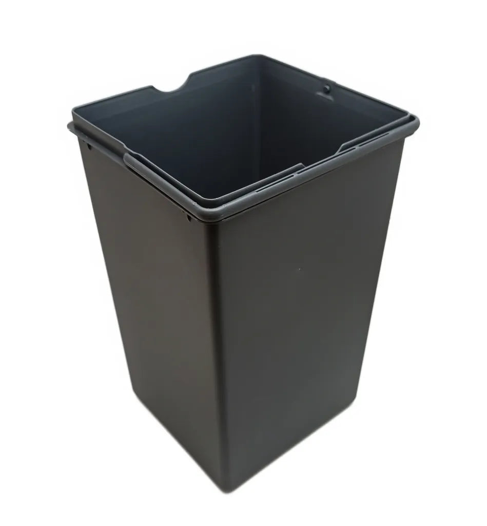  Ersatzeimer Für Wesco Pullboy Flex - 8 Liter Rechteckig, Wellenschliff, Doppelhenkel, Anthrazit