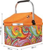  Anndora Kühlkorb 25 Liter Orange Paisley - Paisley