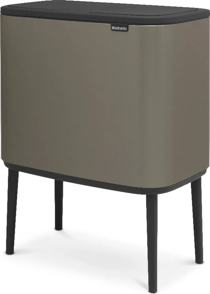  Brabantia Mülleimer Bo Touch Bin Platinum, 11 + 23 L