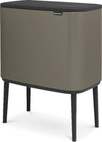  Brabantia Mülleimer Bo Touch Bin Platinum, 11 + 23 L