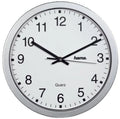  Hama Wanduhr CWA100 00186411 30cm Rund Analog Silber +Batterien
