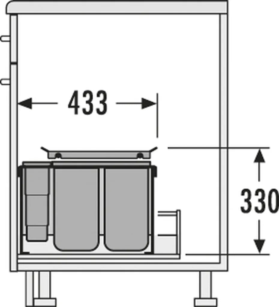 Hailo Abfallsammler XXL 600 18/D/8,5/8,5/P/P