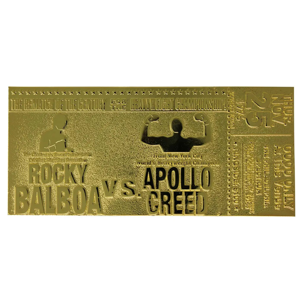 FANATIC FaNaTtik Rocky II Replik Superfight II Ticket (vergoldet) FNTK-ROCKY-102G