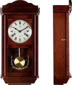  Wanduhr Pendeluhr Regulator Antik Mechanisch Mahagoni Holz Uhr Theseus