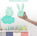 Bunny Lichtwecker Für Kinder, Hase, Süßer Hase, Wecker, Wecklicht, Kreative Lampe, Stilles Nachtlicht, Schlummerfunktion, 6 Laute Geräusche, Zeitgesteuertes Nachtlicht (grün)