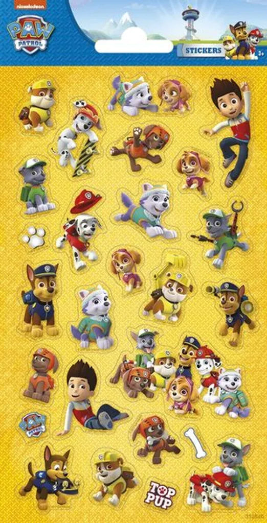 Nickelodeon Paw Patrol Aufkleber / Sticker Bogen