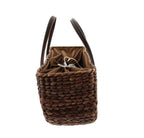  Maisstroh-Tasche, Mokka, T43 X B20 X H24 Cm, GH44 Cm, Einkaufstasche,Tragetasche