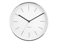  Karlsson - Wanduhr Minimal - Weiß/Nickel - Ø27,5cm