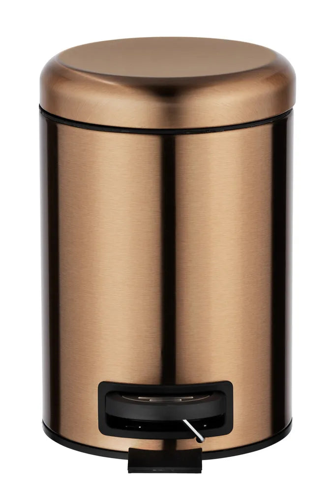 Wenko Kosmetik Treteimer Leman Metallic-Kupfer 3 L