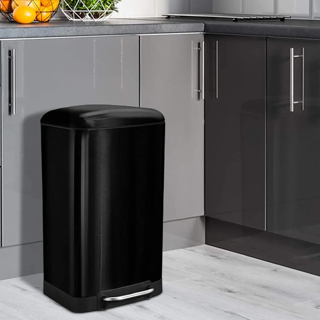  Mülleimer Cubo Edelstahl Farbe: Schwarz