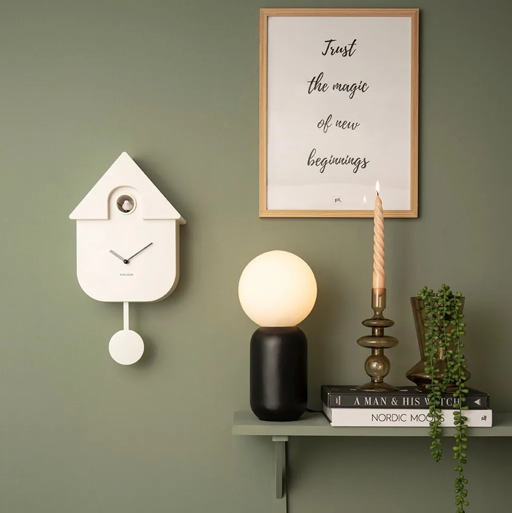 Leitmotiv Karlsson Kuckucksuhr MODERN CUCKOO Weiß