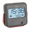 TFA Dostmann TFA Reisewecker, Digital, Extra Laut, Mit Schlummerfunktion, Grau