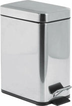  SIMPLE LINE Abfalleimer Rechteckig 5l, Polierter Edelstahl
