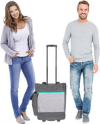  Trolley Einkaufstrolley Einkaufsroller Alessandro Pro Shopper Mit Stabilem Stand Einkaufstrolly Einkaufstasche Saunatrolley Trolly 38L 12894 Two Tone Grey Grau