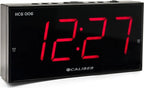  Digitale Wekker Met Snooze Functie - Dual Alarmklok - Groot Rood Display - Strak Design (HCG006)
