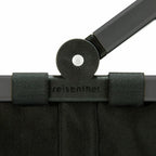  Reisenthel Carrybag Mit Cover, 2-tlg., Einkaufskorb, Deckel, Abdeckung, Korb, Polyestergewebe, Frame Black / Black, 22 L