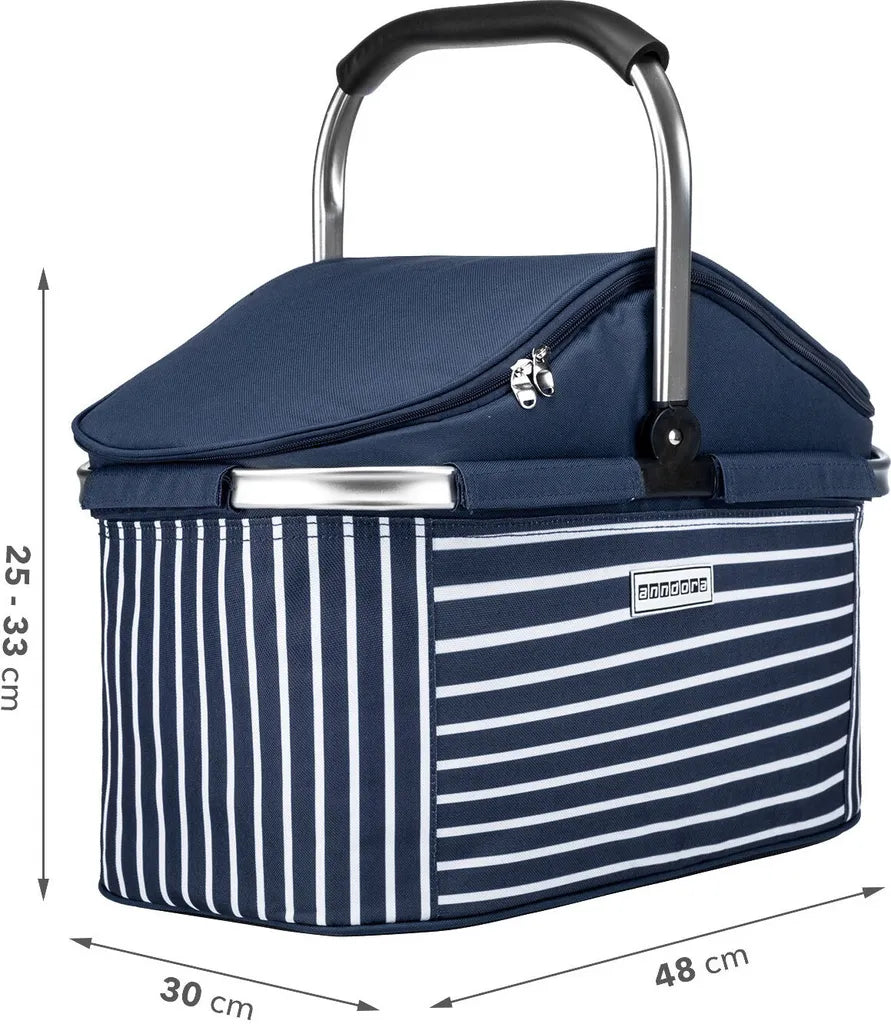  Kühlkorb 25 Liter Blau Weiß - Navy