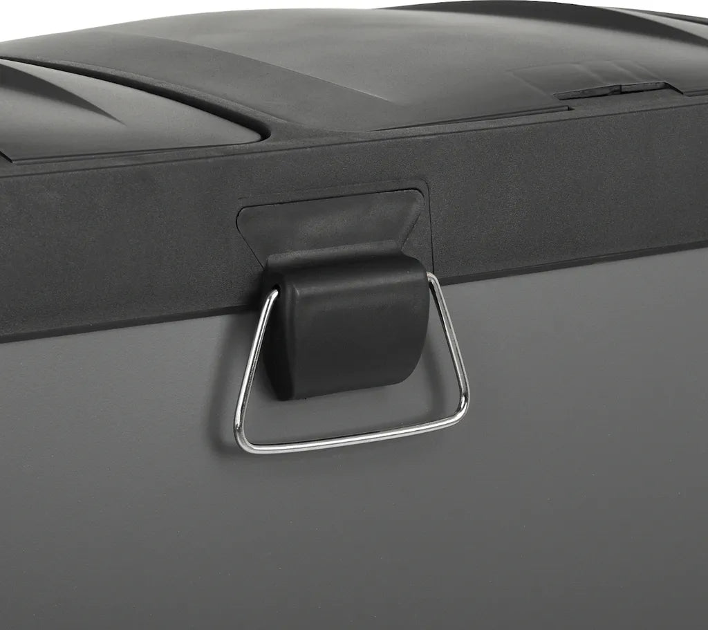  SVITA T2X24 Edelstahl Mülleimer 48 Liter (2 X 24L) Treteimer Abfalleimer Mülltrennung Mit Schubfächern Grau