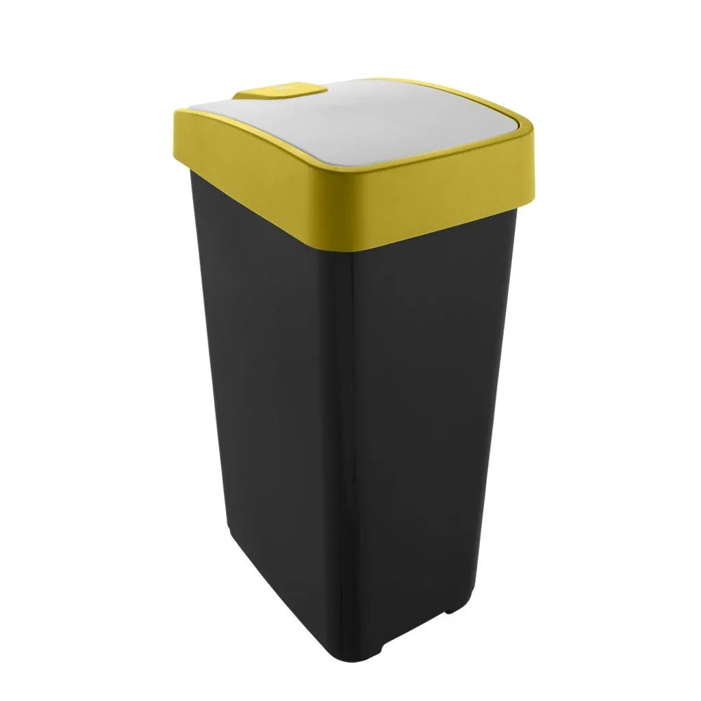  Keeeper Abfalleimer "magne" 45 Liter Graphite / Gelb