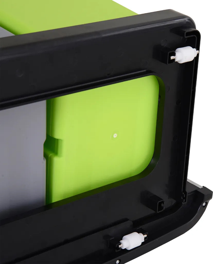  HOMCOM Mülleimer Abfalleimer Mit Sensor 72 L Mülltrennsystem 3 Fächer Edelstahl Silber 42 X 30 X 81 Cm