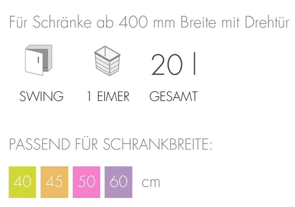  Hailo Mülleimer Küche, Ausfahrautomatik, Einbau Ab 40 Cm Schrank