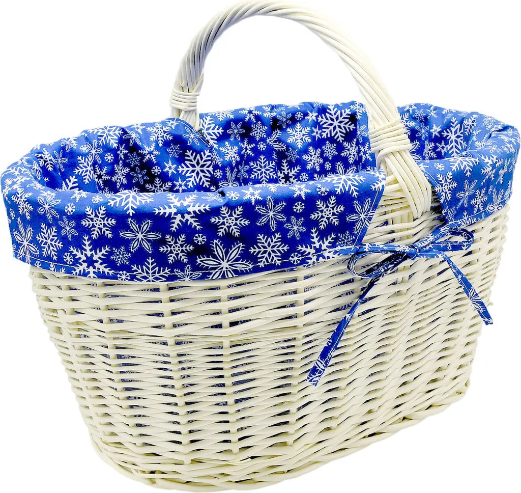  MyBer Einkaufskorb Weidenkorb Flaschenkorb Geschenkkorb Geflochten BTH 46/33/25-34cm Stabiler Tragekorb Aus Weide K13-113-W-SBWW