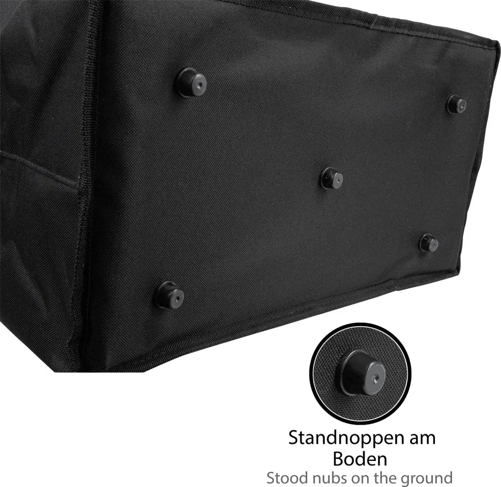  ONVAYA® Einkaufskorb Faltbar Mit Kühlfunktion | Schwarz | Faltkorb Mit Deckel | Isolierkorb | Einkaufstasche | Klappkorb | Thermokorb Klappbar