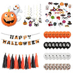  Halloween Kürbis Geist Deko Horror Deko Set Mit Mehr Als 32 Teilen(Kürbisart)