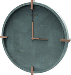  NeXtime Wanduhr NX3515 Mohawk Wall, Lautlos, Rund, ø 32cm, Grau, Beton, Rosegold