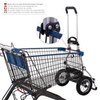  Andersen Einkaufstrolley Royal Mit Metallspeichenrad 25 Cm Und 45 Liter Einkaufstasche Wismar Schwarz/blau Mit Kühlfach, Aluminiumgestell Klappbar