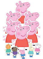  Peppa - Table Tops - Pappaufsteller Standy - 11 Kleine Tischaufsteller Partydeko