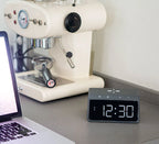  Caliber Digitaler Wecker - Drahtloses Ladegerät Für Telefone - Wecklicht - Space Grau (HCG019QI-SG)