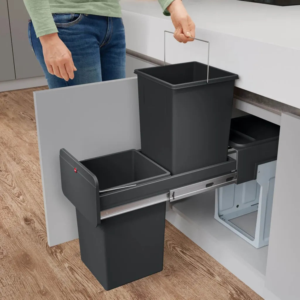  HAILO EcoLine Design L Abfalleimer Einbau 2x 15 L
