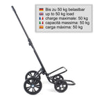  Andersen Shopper Quattro Mit 4 Rädern, Höhenverstellbar Mit Rad Ø 15 Und 20cm Und 45 Liter Tasche Malit Schwarz Mit Kühlfach