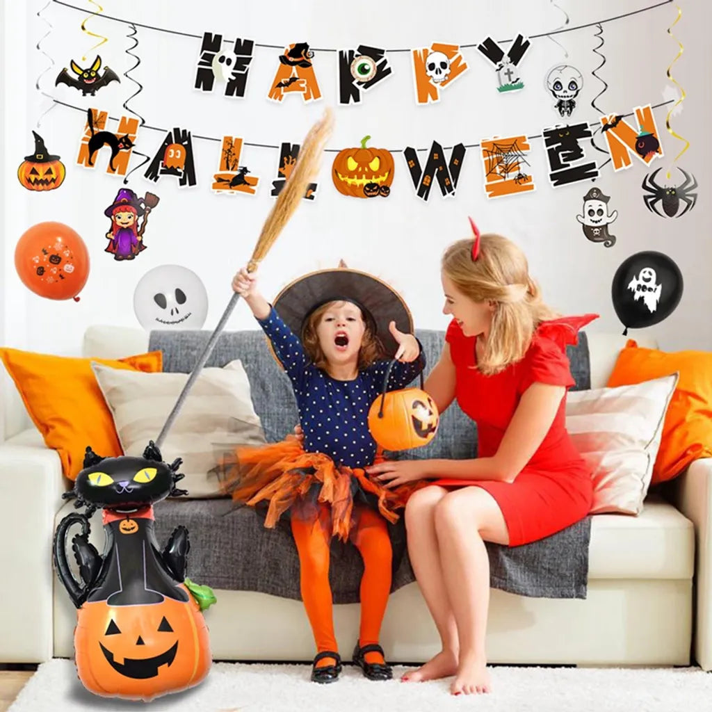  Halloween Kürbis Geist Deko Horror Deko Set Mit Mehr Als 32 Teilen(Kürbisart)