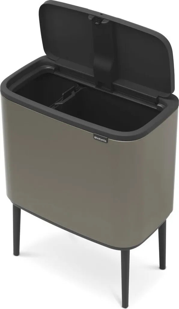 Brabantia Mülleimer Bo Touch Bin Platinum, 11 + 23 L
