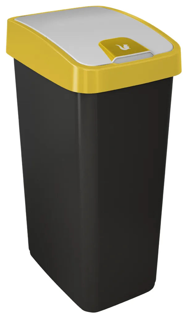  Keeeper Abfalleimer "magne" 45 Liter Graphite / Gelb