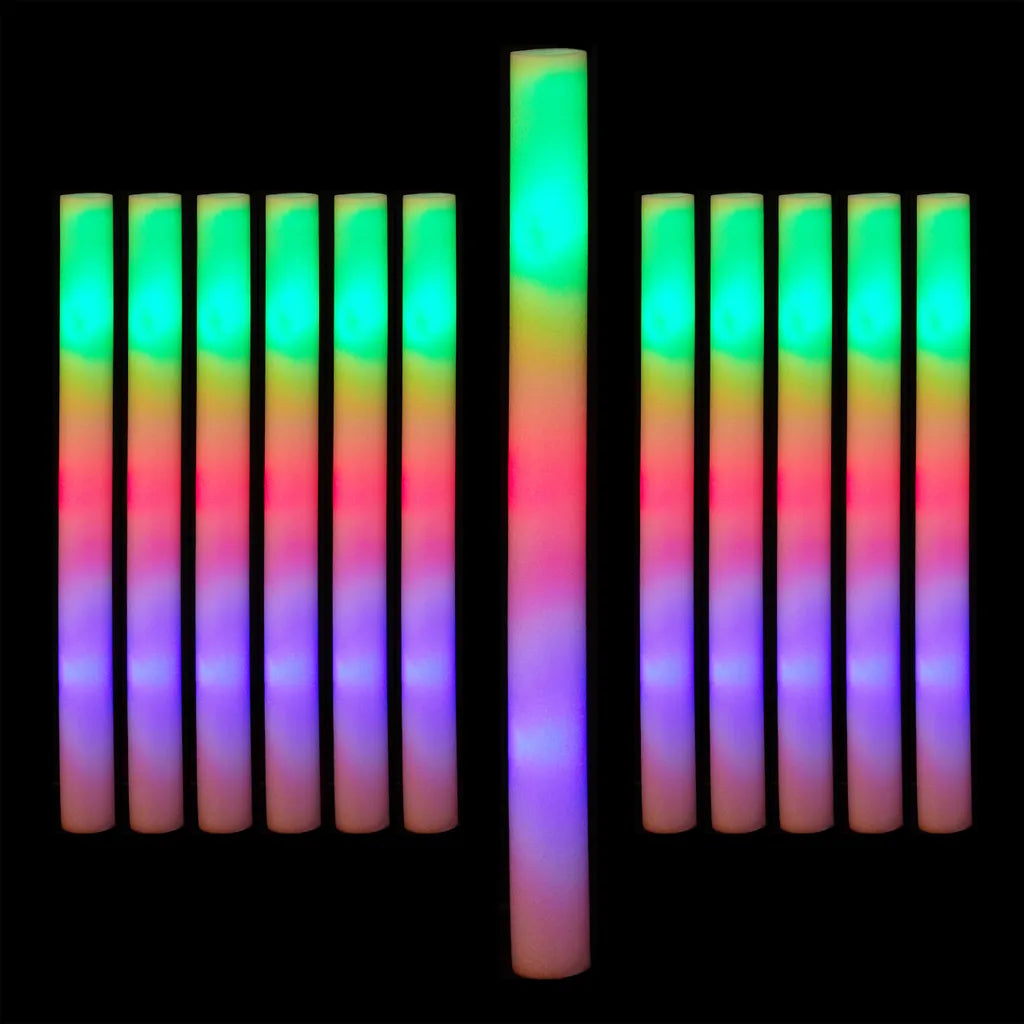  Relaxdays Leuchtstab LED 12er Set