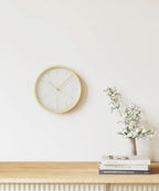  Umbra INFINITY Clock Uhr Wanduhr Standuhr Gold