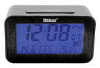  MEBUS Funk-Wecker Digital Ohne 2x AAA Batterien 7,1x12x4,8cm Anthrazit