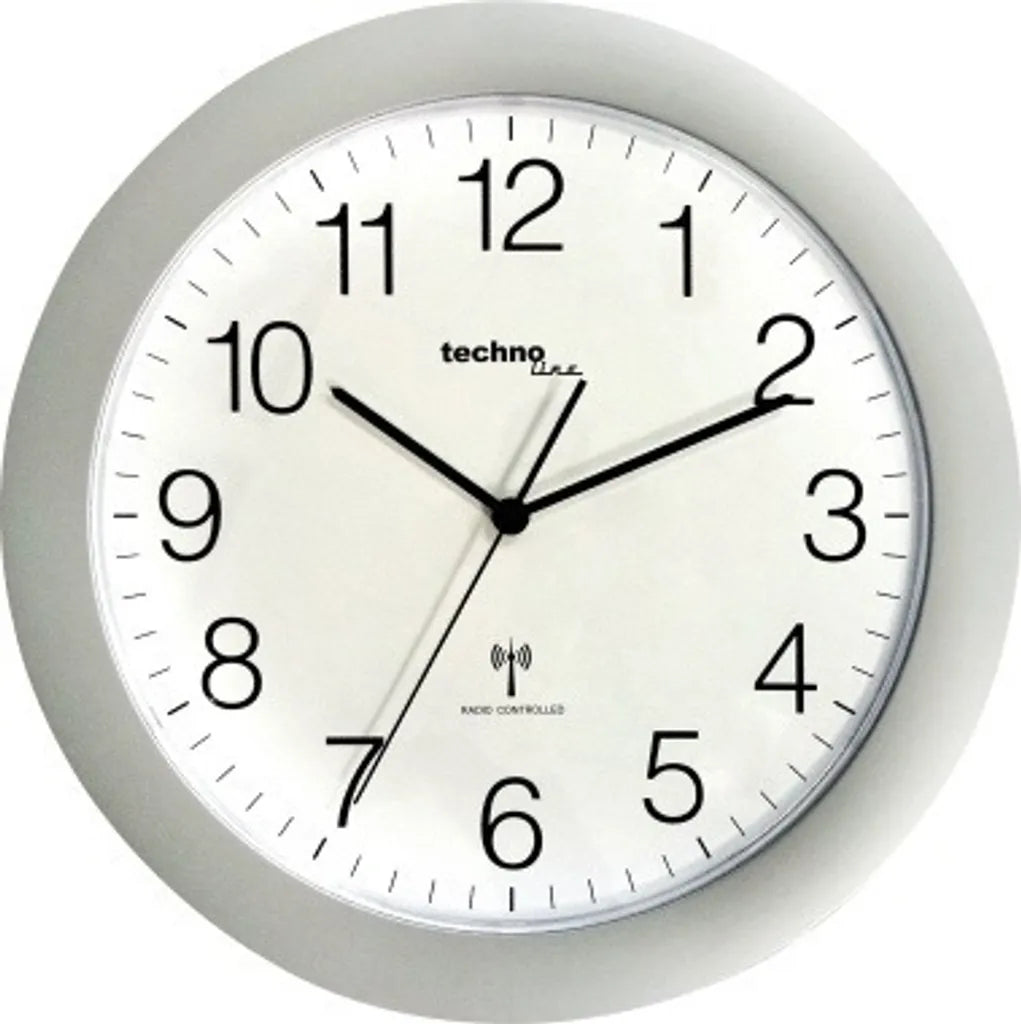  Technoline Wanduhr WT 8000 Silber Analog