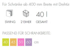  Hailo Mülleimer Küche, Einbau Ab 40 Cm Schrank, 2-fach Abfalleimer