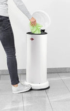  WESCO 134731 Big Baseboy Mülleimer 30L - Weiß