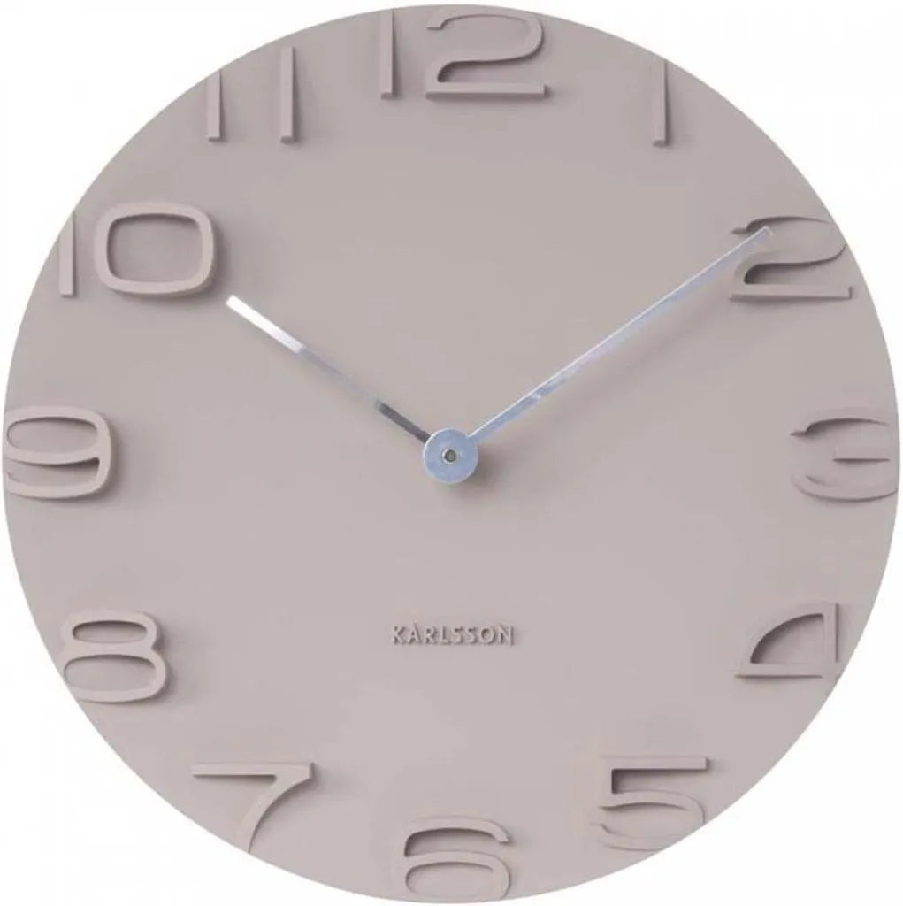  Karlsson Wanduhr On The Edge Grau
