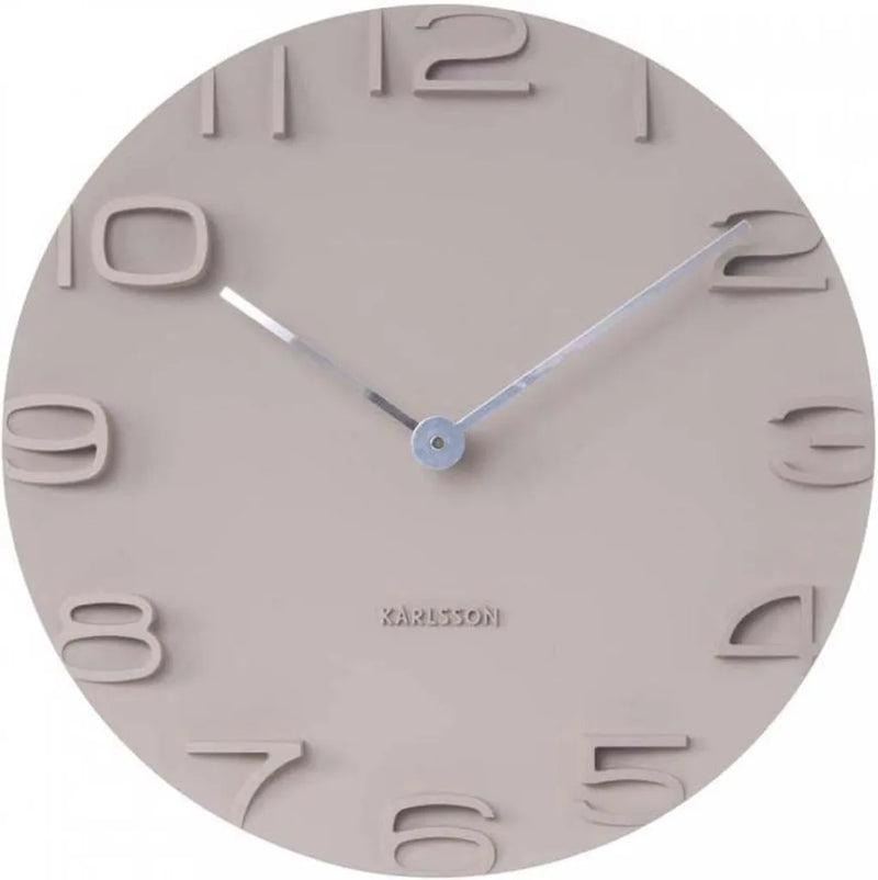  Karlsson Wanduhr On The Edge Grau