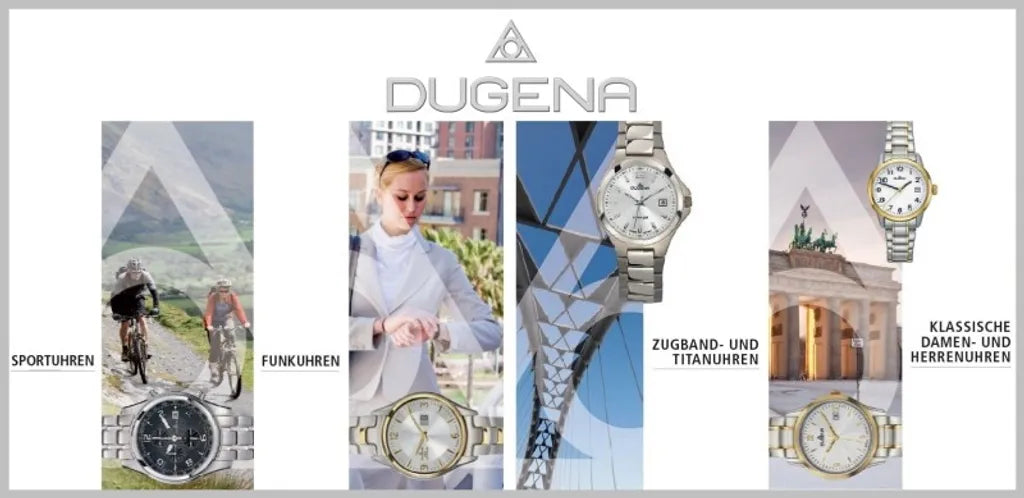  DUGENA 4460606 Wecker Funkwecker Alarm Analog Schwarz Silber