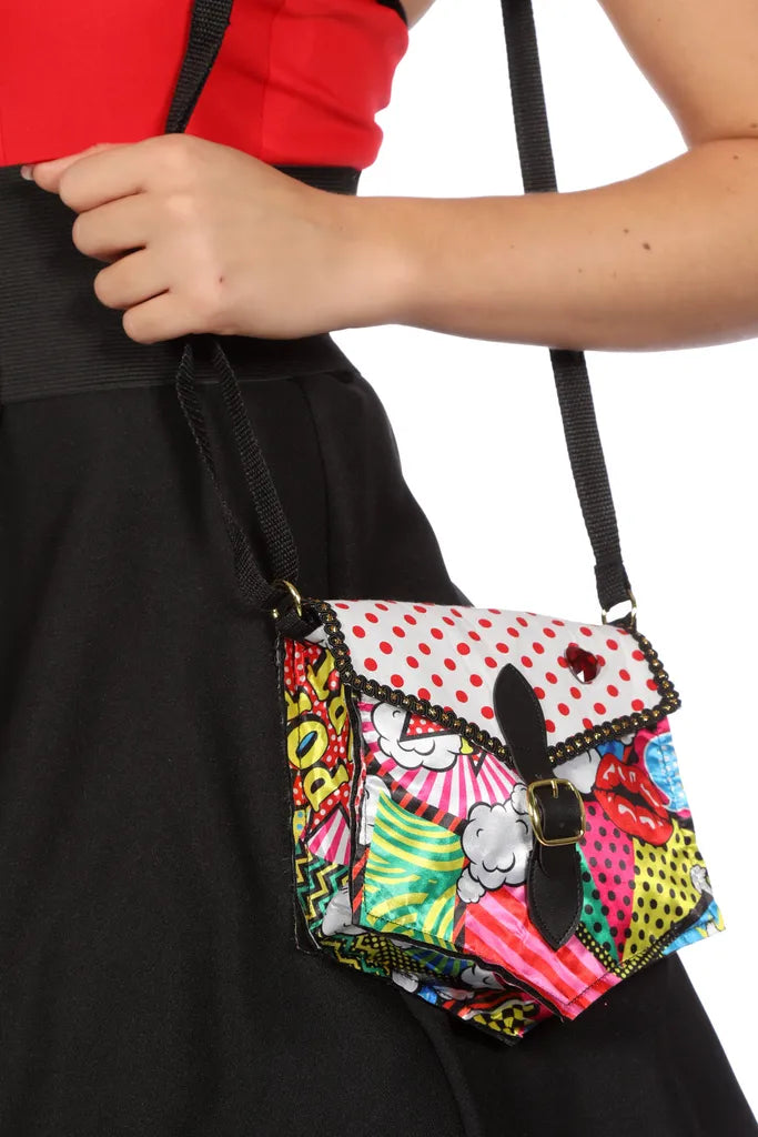  Wilbers Handtasche Pop Art - 50er Jahre Popart Tasche
