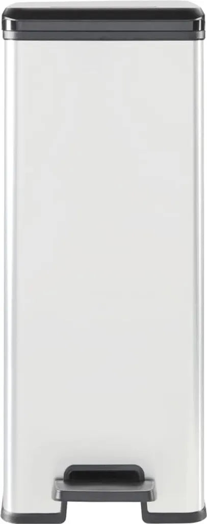  Curver Tretmülleimer Deco Schmal 40L Silbern