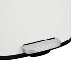  SVITA TQ30 Mülleimer Weiß 30L Treteimer Abfallbehälter Softclose Deckel Mit Inneneimer Edelstahl